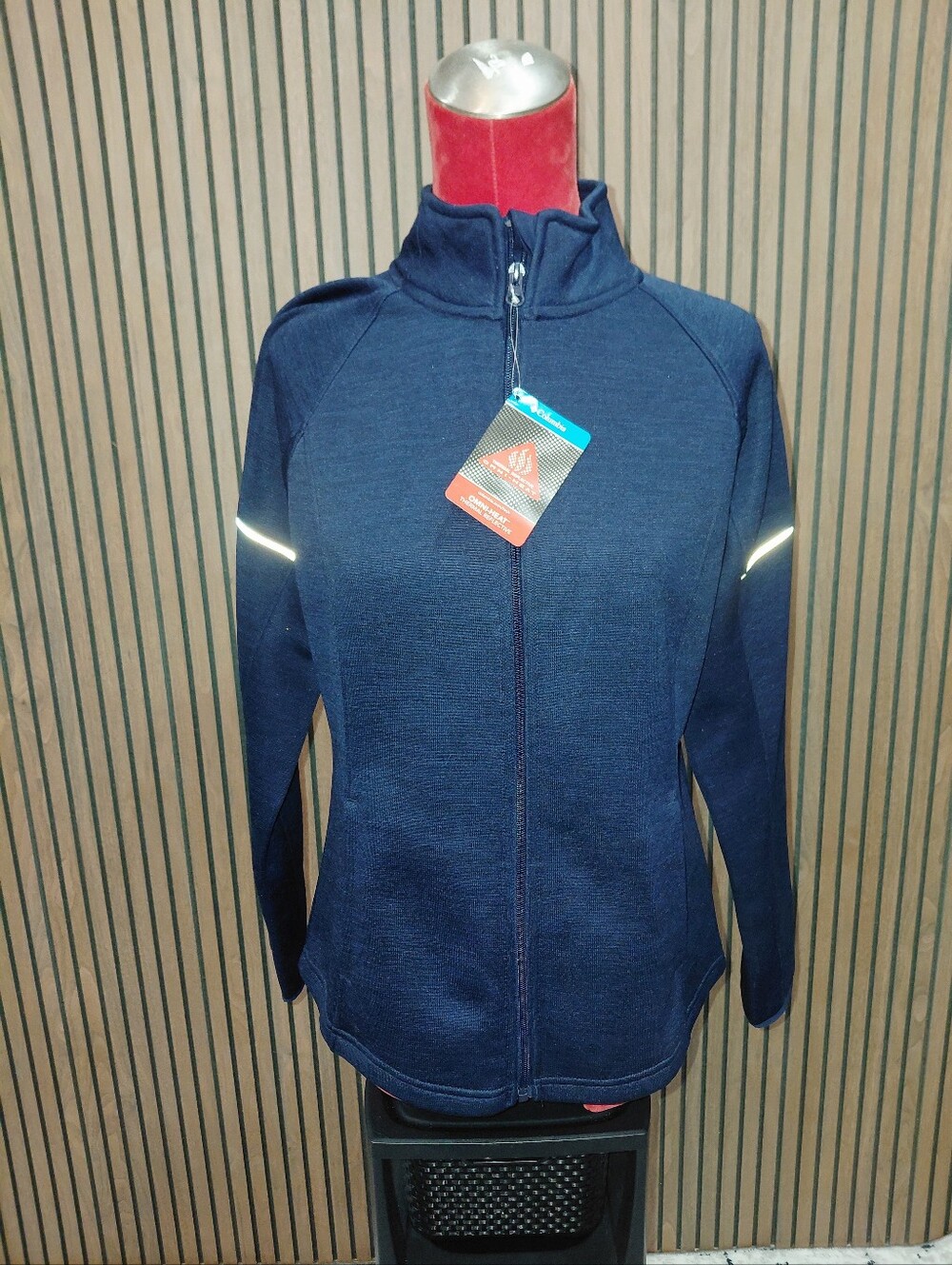Columbia Navy Full-Zip Reflective Utility Jacket